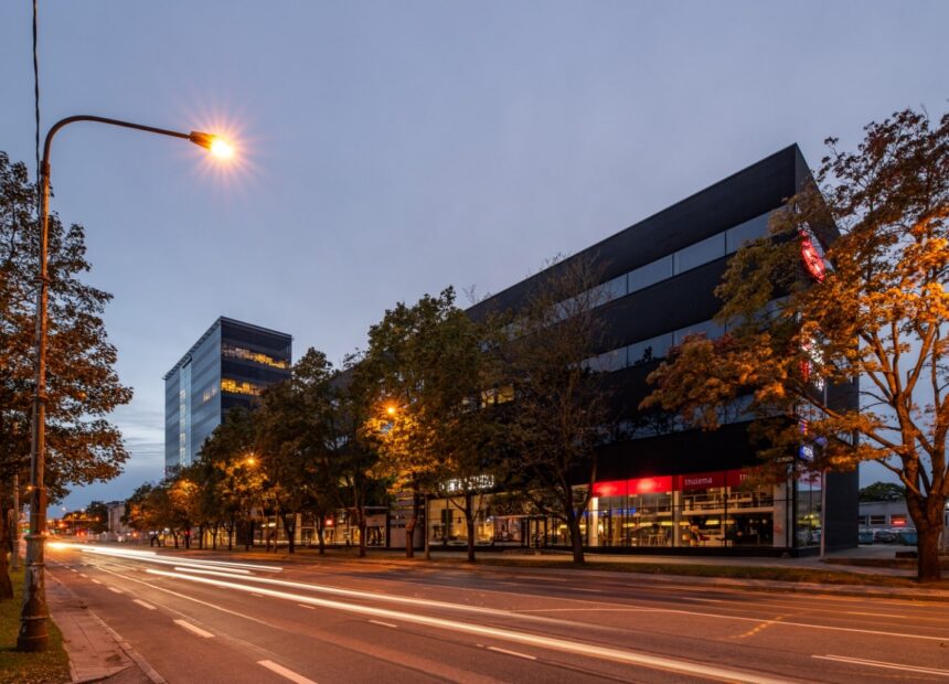 Kawe Ärikeskus 158 büroohoone detailvaade Tallinnas – kvaliteetne arhitektuur