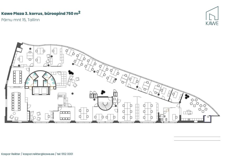 Kawe Plaza büroopind 3. korrusel – üldvaade